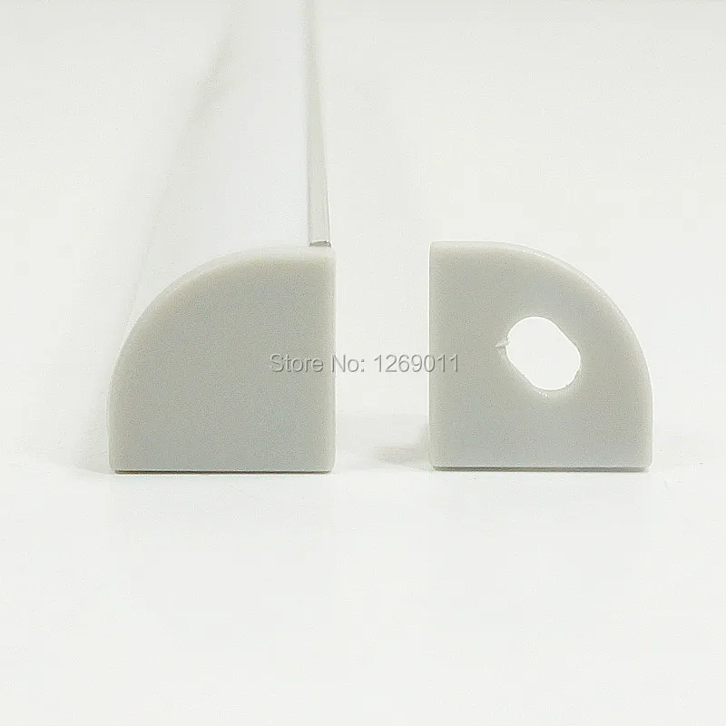 V-образный LED Алюминий профиля для flex/жесткий Светодиодные ленты Light 1 метр 10 упак. LED угловой профиль с белый диффузор Чехлы для мангала