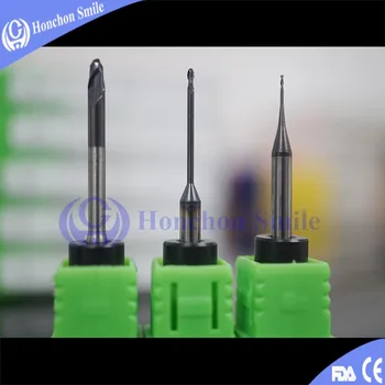 

5pcs Sirona MCX5 Zirconia Milling Burs DLC Coated Size 2.5/1.0/0.5mm