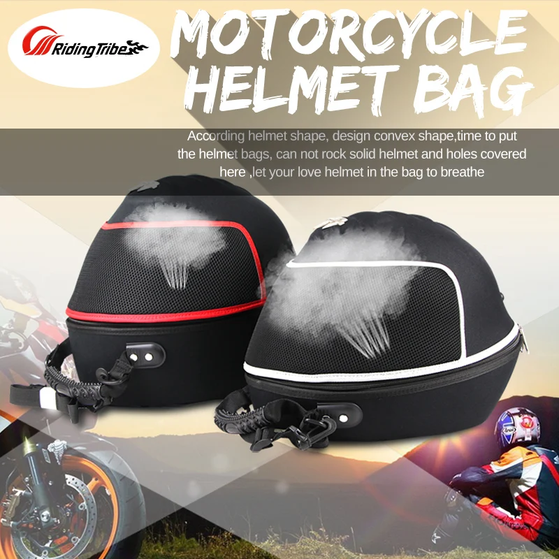 

PRO-BIKER Motorycle Bag Helmet Oil Tank Offroad Racing Luggage Saddle Bag Bike Riding Scooter Motocicleta Motocross Silver Red