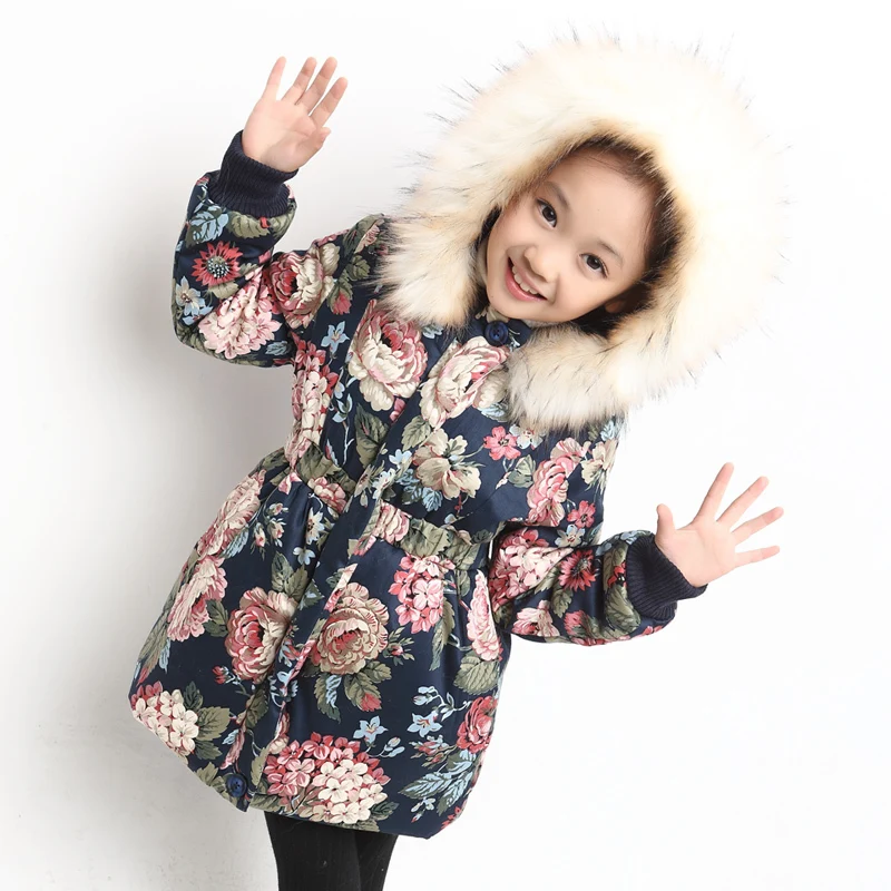 Детская одежда Зимняя Детская куртка на подкладке из хлопка Стеганая куртка на подкладке