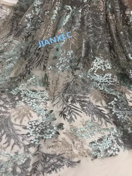 

CiCi-11310 Nigerian french tulle lace fabric Super embroidered tulle lace fabric for wedding dress