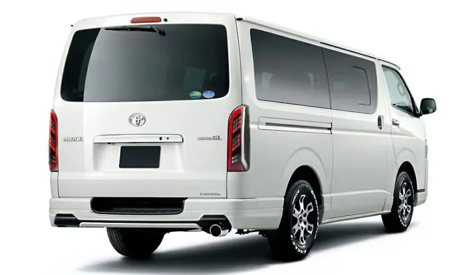 1 комплект заднего бампера для Toyota Hiace задний фонарь 2005~ года автомобильные аксессуары светодиодный задний фонарь для Hiace задний фонарь