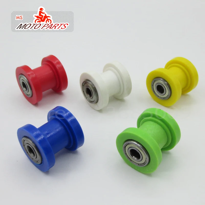 Chain Roller Tensioner Pulley Wheel Guide for Motorcycle Pit Dirt Mini Bike ATV 8mm Universal Chain Roller Pulley 