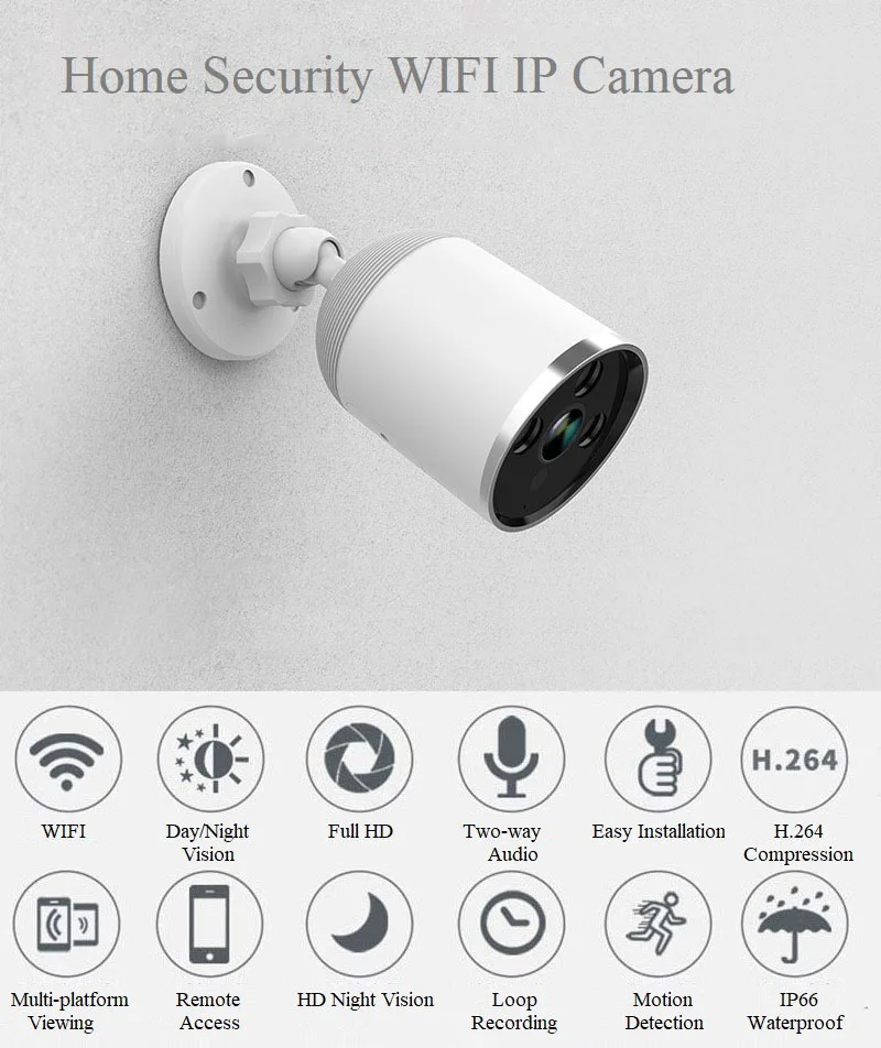 Ywssrc 1080 P wifi IP наружная Водонепроницаемая камера CCTV домашняя камера безопасности двухсторонняя аудио Surveilance IR камера ночного видения