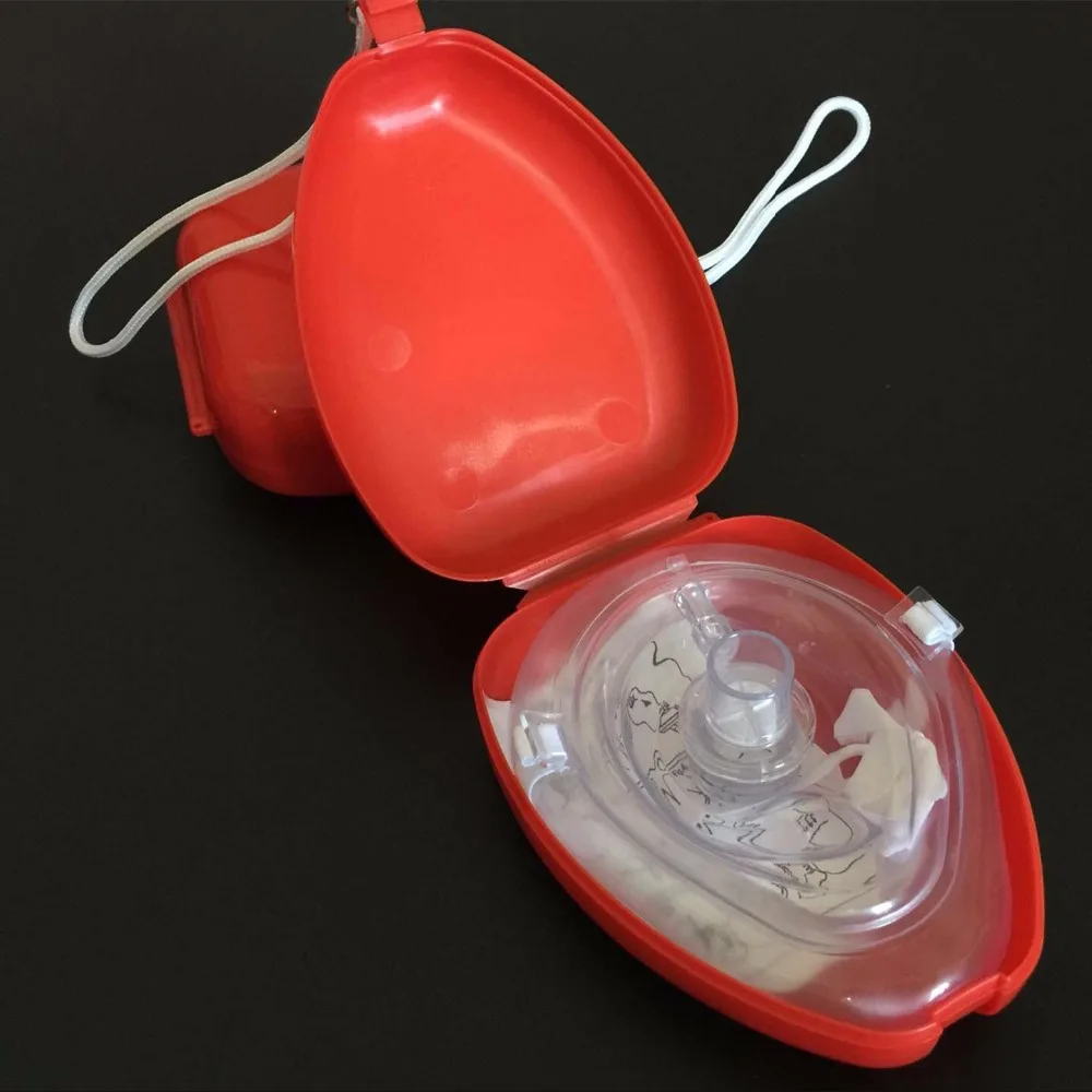 2 Pcs/pack CPR Resuscitator Mask/CPR Rescue Face Shield First Aid Mask