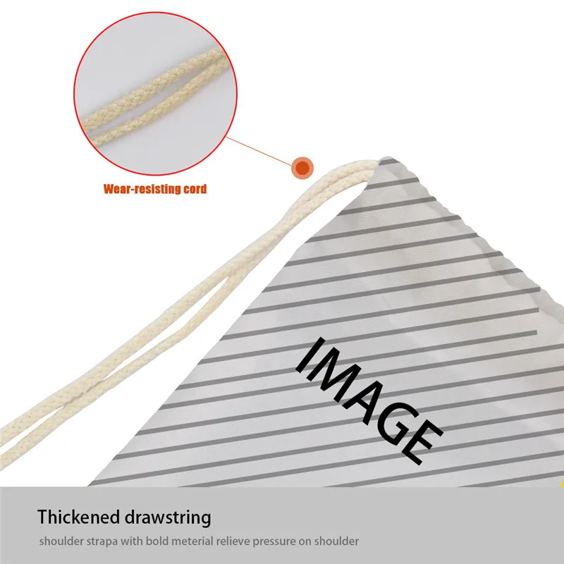THIKIN мешки Drawstring Для женщин Doxie такса Печать Легкий строку рюкзаки подростков шнурок плеча Bagpack Bolsa