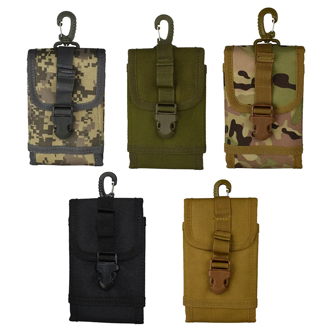

Pro 1000D Nylon Outdoor Tactical Phone Bag MOLLE Multi-Function Bag Hook Loop Belt Pouch Camping Survival Mobile Package