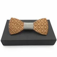 Дизайн самостоятельно деревянный галстук-бабочка галстук и Hanky ЖАККАРД мужской галстук-бабочка карман квадратный носовой платок костюм галстук для свадебной вечеринки мужской галстук