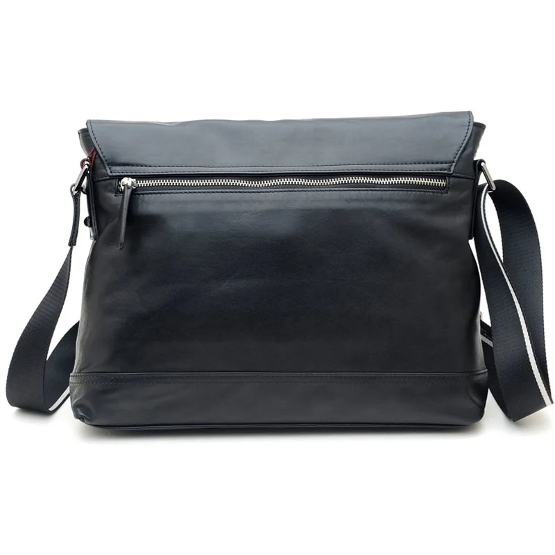 TIDING новые мужские кожаные черные сумки через плечо 13 1 &quotдля ноутбука 1036|bag bag|1