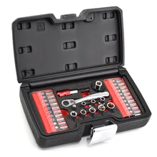 Высокое качество 1/4 Трещоточный ключ набор S2 материал биты 32 шт. набор мини-инструментов Отвертка головка для ремонта велосипеда набор ручных инструментов