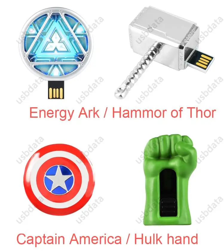 Cool Iron Man Usb Flash Drive 16GB 32GB 64GB 128GB Avengers Pendrive Cartoon Usb Memory Stick Pen Drive 512GB Disk On Key Gift