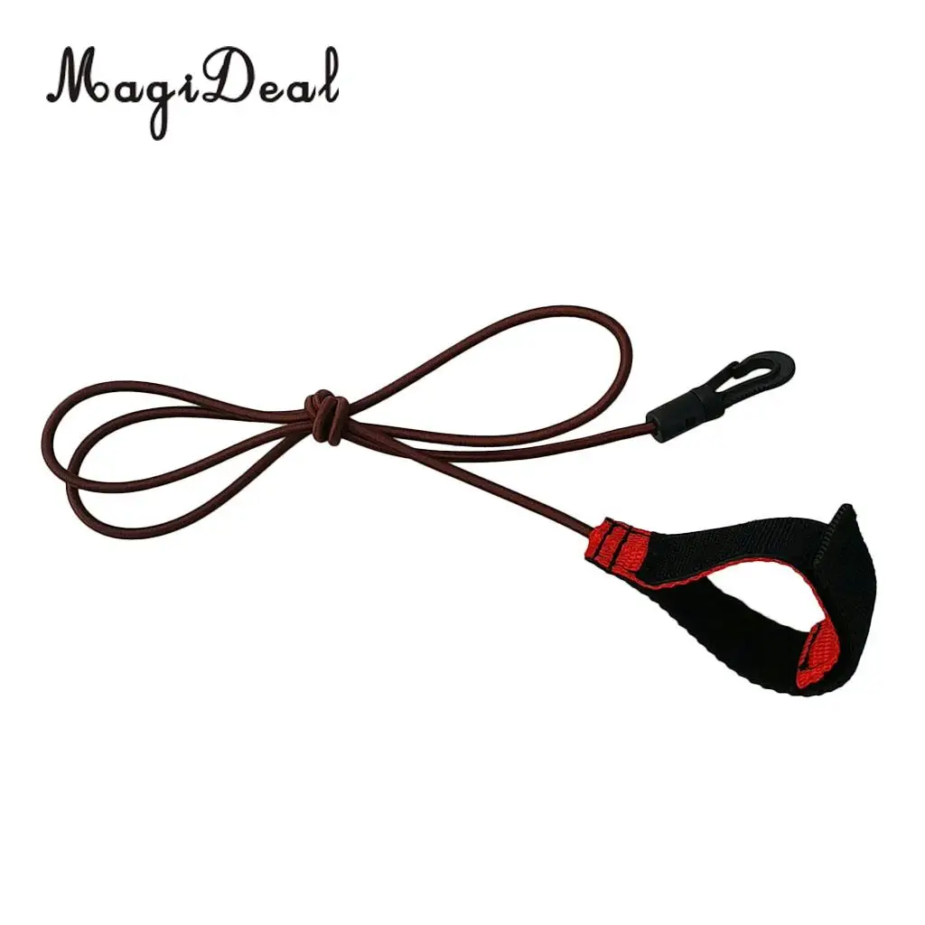 Heavy Duty 40 inch Stretch Paddle Leash Fishing Rod Holder Safety Lanyard for Kayak / Canoe / Boat / Surf / SUP Board
