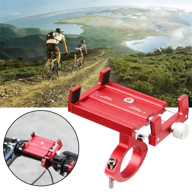 

Aluminum Alloy Bicycle Mobile Phone Bracket Outdoor Riding Mountain Bike Handlebar Mobile Navigation Fixed Bracket