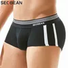 3 pieces / lot Brand Underwear Men Boxer U Pouch Sexy Underpants Cotton Trunks Boxers Shorts Male Panties Low Waist Size M-XXL ► Photo 2/6