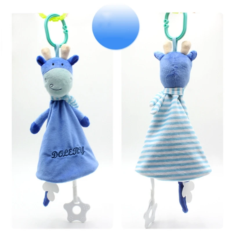 Baby Rattle Bell Soothing Towel Newborn Hooded Towel Sleeping Plush Toy Calm Baby Emotions Baby Stuff Hand Washcloth