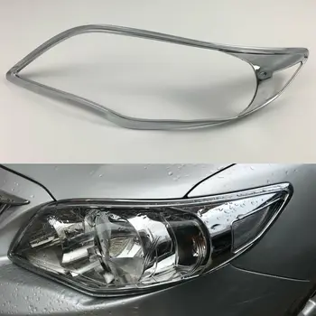 

2pcs ABS Car Front Headlight Lamp Cover Trim Frame For Toyota Corolla 2011-2013 Car Styling Sticker