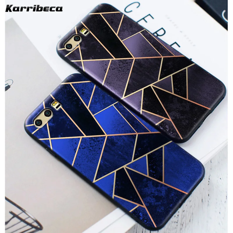 

Geometric design silicone case for huawei honor 9 STF-L09 (5.15") cases funda carcasa matte soft tpu cover coque etui tok kryt