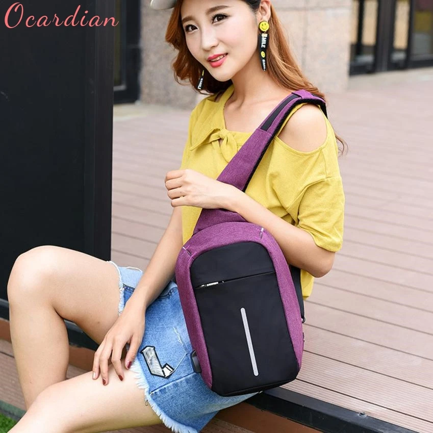 Ocardian рюкзак на плечо Mochila одноцветная сумка 2017 для ноутбука женская