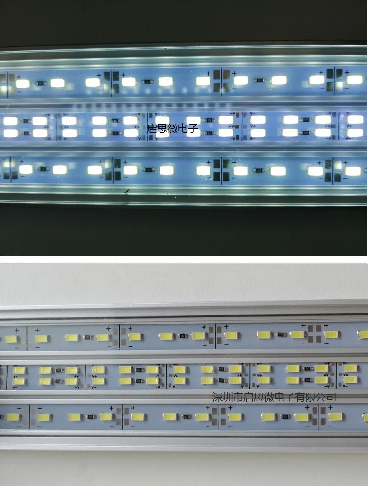 Светодиодная лампа для аквариума aquario с регулируемой яркостью 4 ряда|aquarium lighting for