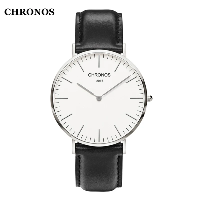 CHRONOS Для мужчин часы Лидирующий бренд Для женщин наручные Повседневное нейлон/кожа кварц-часы дамские часы Relojes Mujer