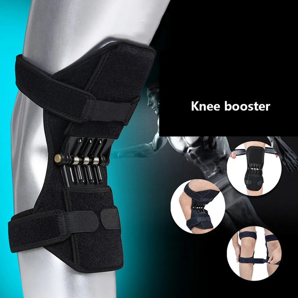 

1 pair Joint Support Knee Pads Breathable Non-slip Power Lift Joint Support Knee Pads Powerful Rebound Spring Force Knee booster