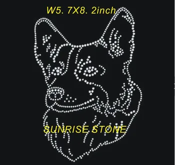 

dog rhinestone transfer hot fix rhinestone motif iron on strass