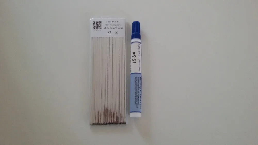 

Solar Cell Tabbing wire 2mm*0.16mm Solder wire 10meters for soalr panel Connection Solar cables + 1pcs Flux pen