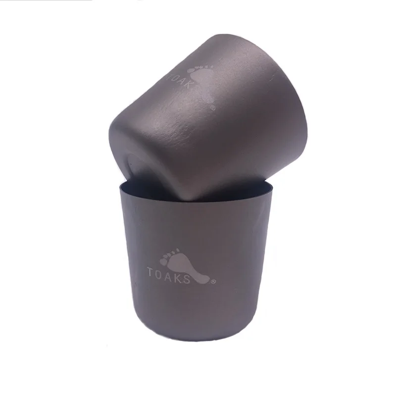 TOAKS 30 ml ultraligero Mini taza de té al aire libre Camping copa de titanio copa de agua de titanio 2 unids piezas/4 unids