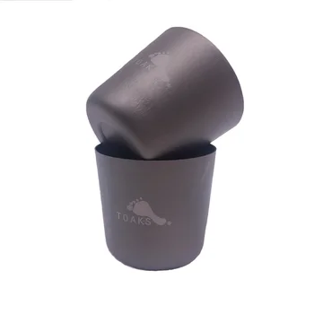 TOAKS 초경량 미니 티컵, 야외 캠핑 티타늄 와인 잔, 티타늄 물컵, 30ml, 2 개, 4 개