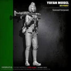 YUFAN модель оригинал 1/35 Второй мировой войны красота пулеметчик каучуковый солдат YFWW35-1852 KNL хобби