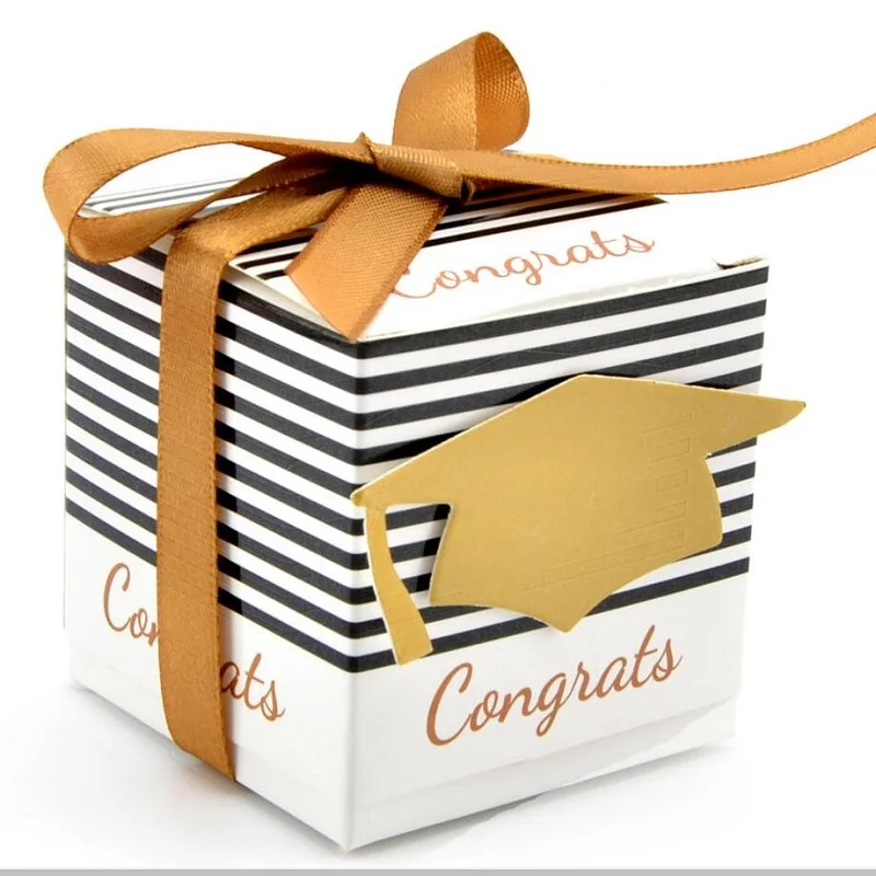 DIY креативная коробка для сахара празднование выпускного вечерние принадлежности украшение доктор шляпа Крышка для конфет пользу упаковочная коробка для подарка коробка