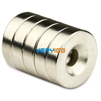 

5pcs Super Strong Round Neodymium Countersunk Ring Magnets 18mm x 5mm Hole: 5mm Rare Earth N50 Free Shipping!