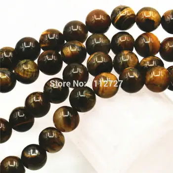 

Natural Stone Yellow Tigereye Beads Natural Tiger's-eye Stone 6-14mm Semi-precious Stone 15inches Necklace