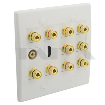 

5.1 sound box speaker and HDMI wall plate support DIY