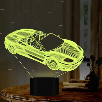 

Creative convertible car LED night light 7 chaging color as household decor or graduation gift holiday gifts kids birthday gift