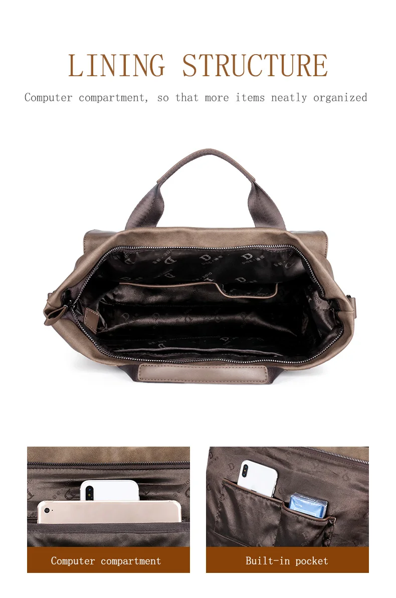 DIDE, Ретро стиль, модный рюкзак, для путешествий, водонепроницаемый, для ноутбука, рюкзак из искусственной кожи, многофункциональный, на плечо, для путешествий, школьная сумка для мужчин