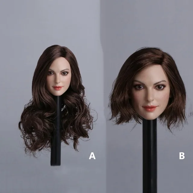 1 6 Scale European Womens Head Sculpts Curly Hair Long Or Short