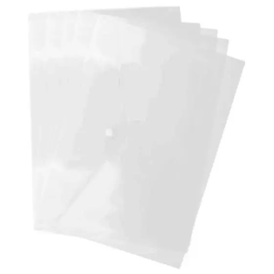 

BLEL Hot A4 Elastic 3 Flap Folio Case File Folder Document - Filing, Clear 5