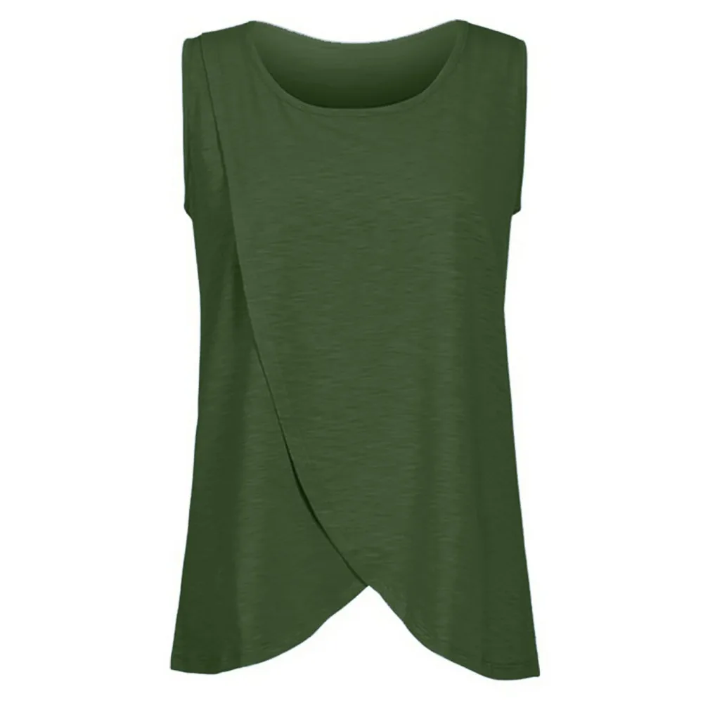 Women Maternity Clothes Nursing Tops Sleeveless Clothing For Pregnant Blouse Gravida vestido embarazada Robe femme enceinte SD