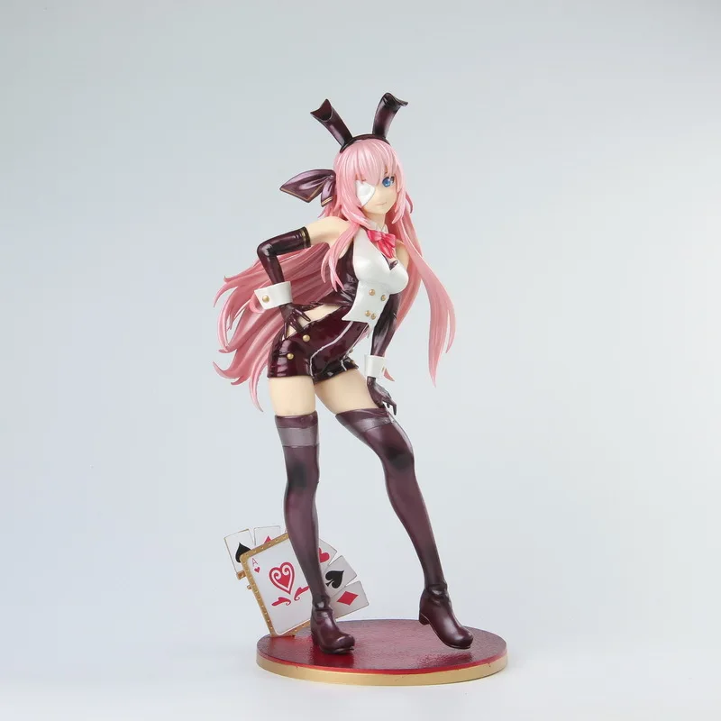 26cm Hatsune Miku Anime Action Figure Vocaloid Megurine Luka Temptation Bunny Girl Poker Ver Model PVC Decoration 17 Scale Toy (5)