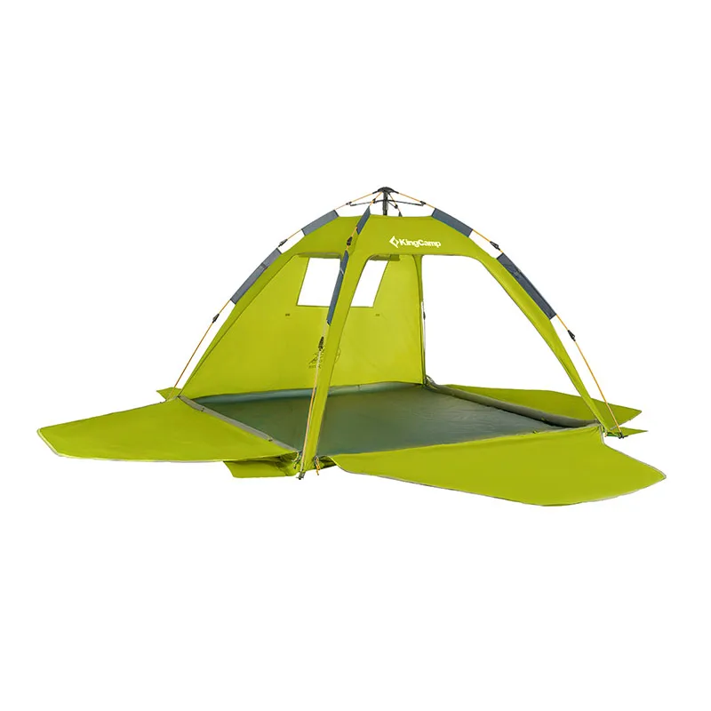 KingCamp 3-الأشخاص 2-مواسم سريعة متابعة دائم فسيح في الهواء الطلق الترفيه خيمة للشاطئ البعوض صافي الشمس المأوى