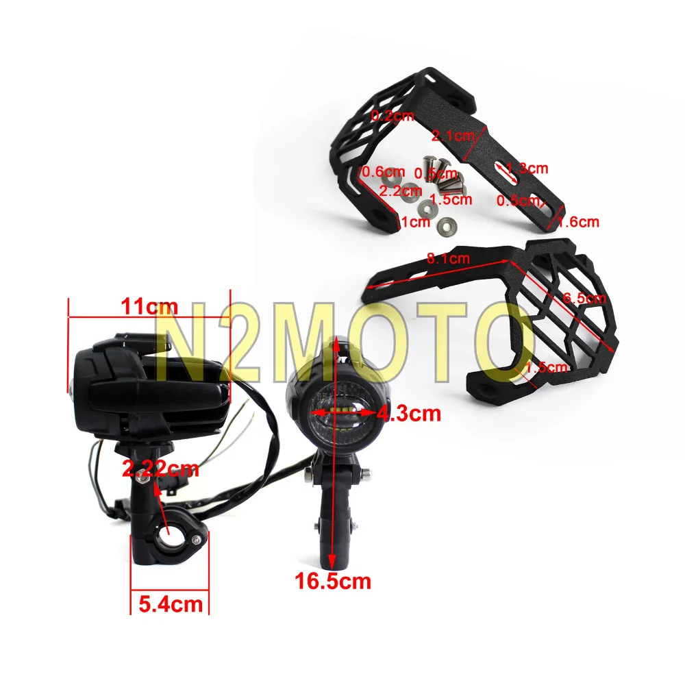 For BMW R1200 GS Motorcycle LED Spotlight Headlight Grill Guard Driving Fog Light Wiring Harness Kit for F800GS Versys KTM 12 16-in Covers & Ornamental ...