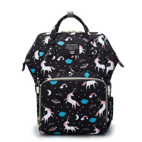 KZNI Для женщин рюкзак многофункциональный Mochila элегантный дизайн Мами уникальный дизайн серый Рюкзак на молнии женская сумка - Цвет: B