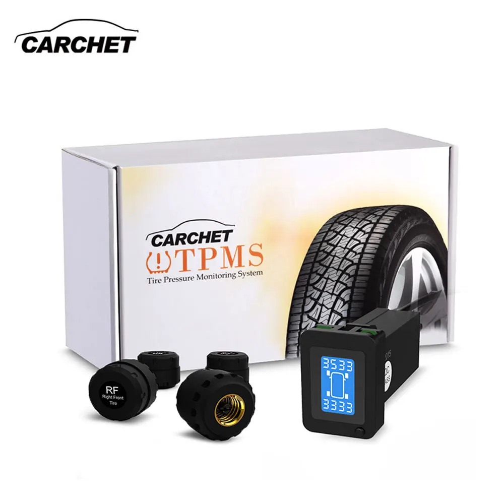 CARCHET TPMS система контроля давления в автомобильных шинах автоматический диагностический инструмент сигнализация в шинах интеллектуальная система 4 внешних датчика для Toyota