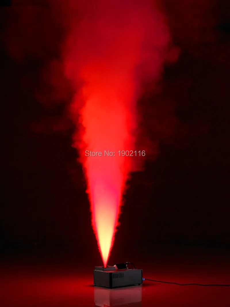 Máquina de Fumaça de Controle Remoto sem Fio com Luz Led para Festa em Casa Profissional Efeito Estágio Casamento Fogger Ejetor sem fio com luz led para festa