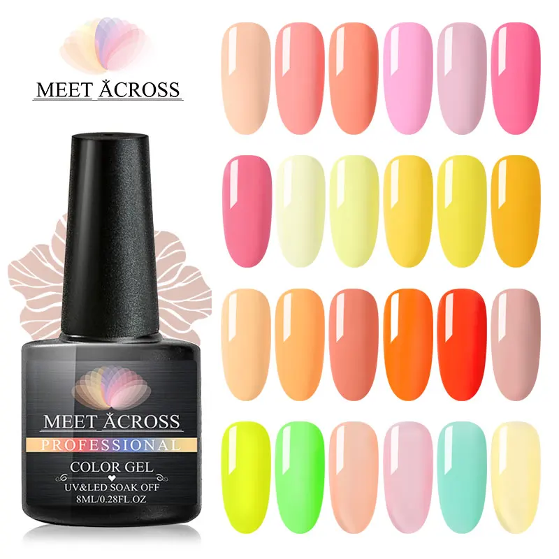 255 ألوان نقية جيل للأظافر البولندية ورنيش الهجين مسمار الفن ورنيش شبه الدائم UV LED أعلى قاعدة معطف مانيكير هلام مسمار البولندية
