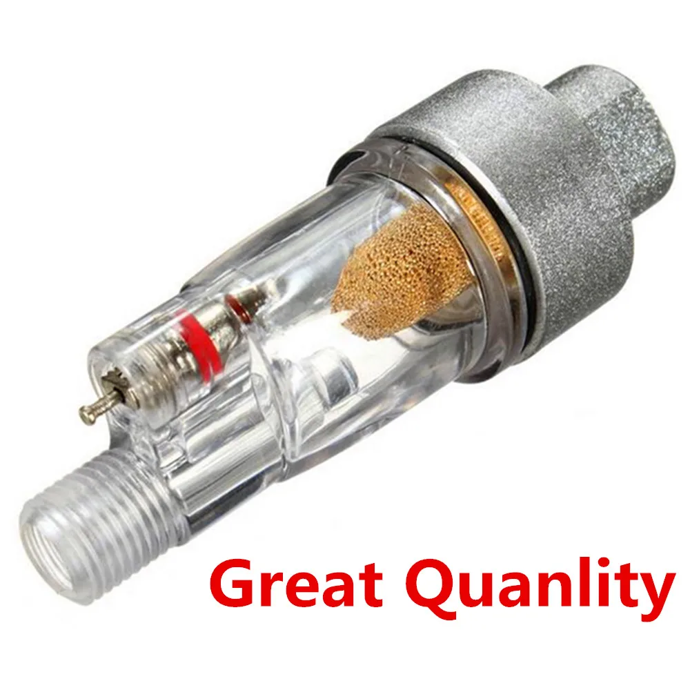 New High Quality ABS Copper Core AIRBRUSH MINI AIR FILTER Moisture Water Trap 1/8" Fittings Hose