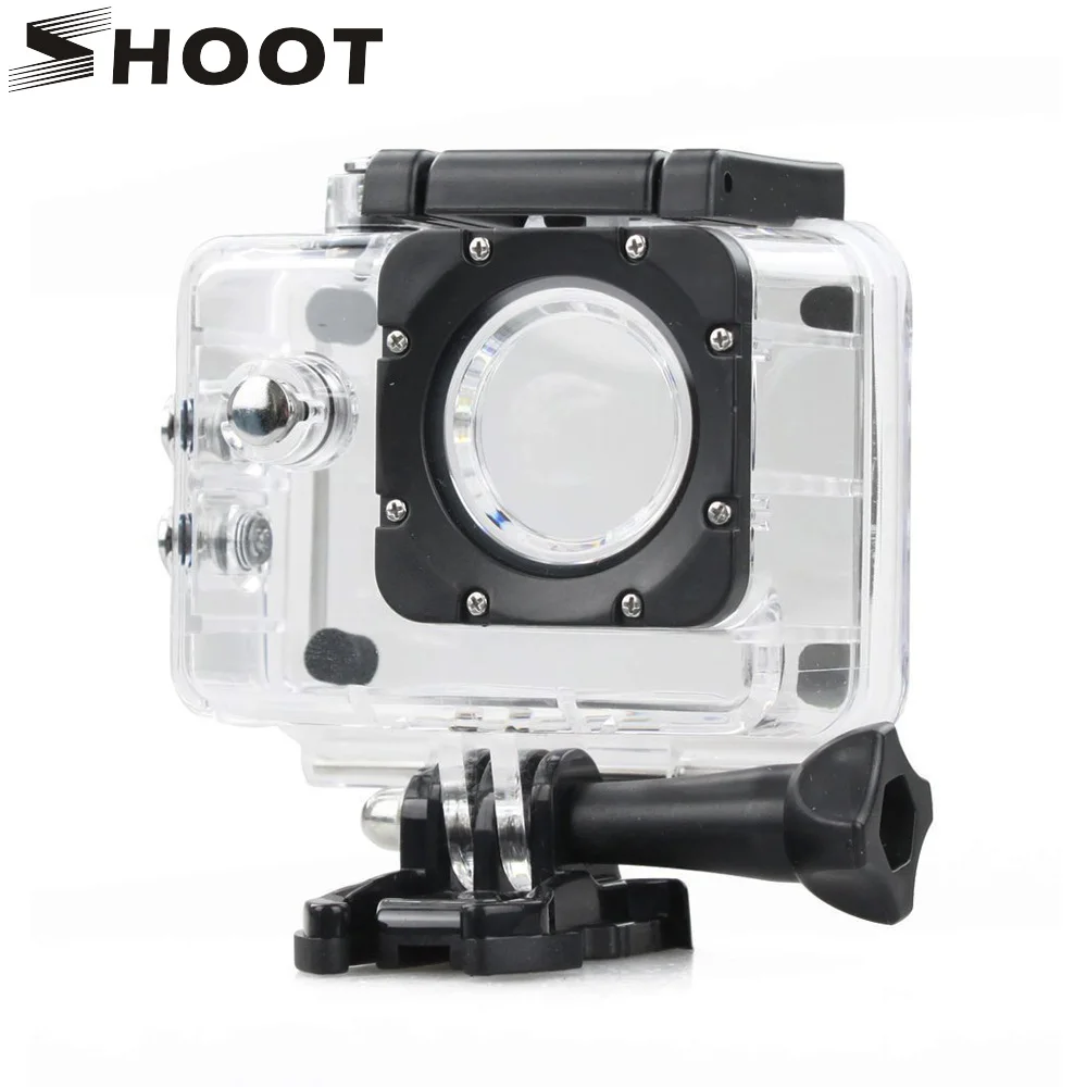 Buy Cheap SHOOT Waterproof SJ4000 Case Underwater Housing Shell for SJCAM SJ4000 SJ 4000 and SJ4000 WIFI Plus Eken h9 SJCAM Accessories