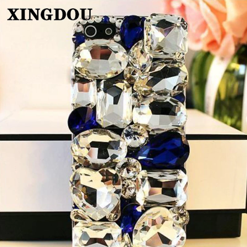 XINGDUO Bling Crystal Diamonds Hard Back Case Cover 대 한 iphone 7 / 7Plus / 5 / 5S / 6 / 6S Plus 대 한 Samsung Galaxy Note7 5 4 3 S7 S7edge