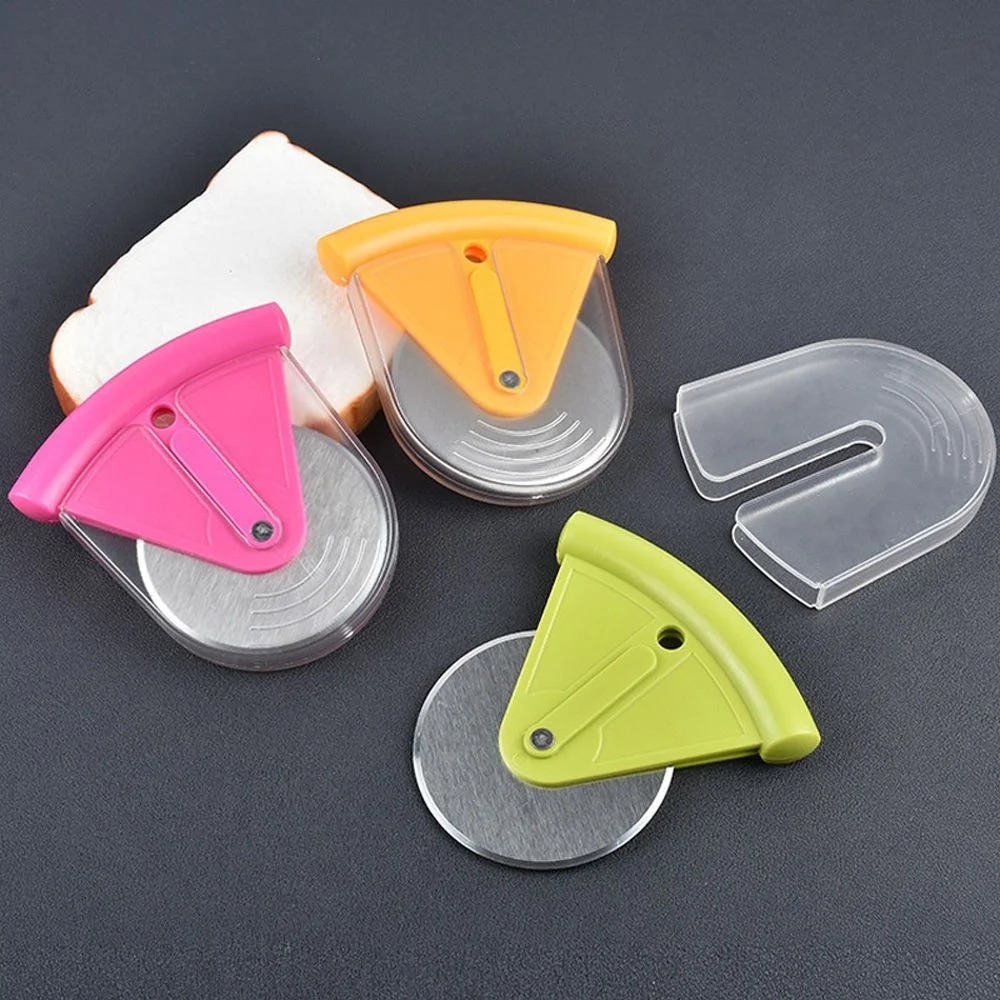 1pc Mini Round Shape Pizza Cutter Wheels Pizza Knife Stainless Steel Dining Accessories Home Kitchen Slicer Baking Tools (6)